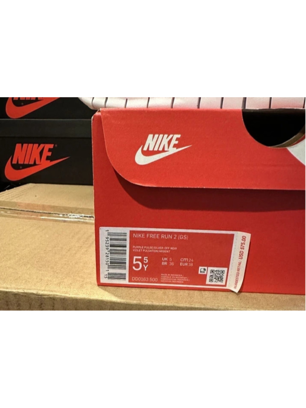 Comfort Nike Free Run Sneakers for ladies dd0163-500 - Picture 4 of 5